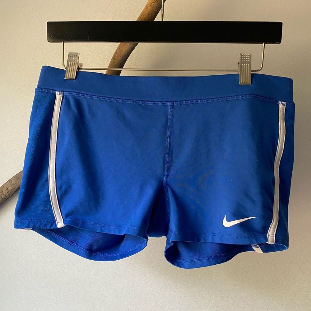 Nike Dry Fit Blue Running Shorts Size Medium